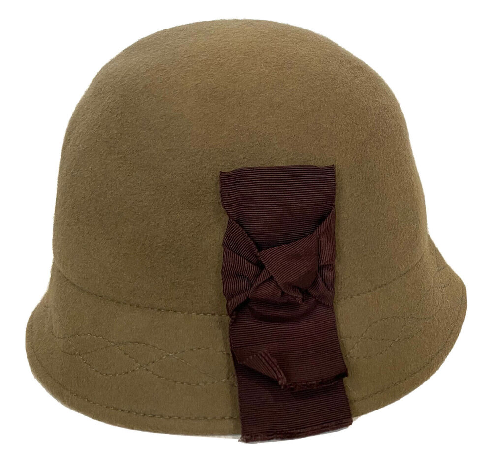 Albertus Swanepoel Vintage-style Women’s Hat 100% Wool Cloche Bucket Retro OS